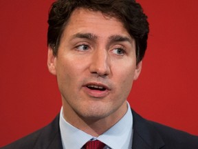 Prime Minister Justin Trudeau speaks during a Liberal Party fundraiser at a hotel in Vancouver on Thursday, May 18, 2017. (THE CANADIAN PRESS/Darryl Dyck)