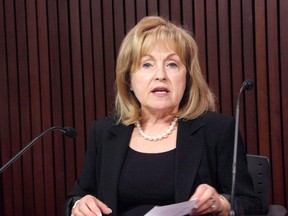 Correctional Services Minister Madeleine Meilleur is seen at the Ontario legislature in Toronto on June 11, 2013. The new proposed official languages commissioner says she wasn't expecting the storm of controversy surrounding her nomination. Meilleur says she believes she has the requisite qualifications for the job. (THE CANADIAN PRESS/Colin Perkel)