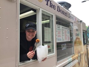 Dee Spencer, a.k.a. The Donut Diva, is one of the vendors in the new London Food Truck Association. ?We back each other up,? she said. (HANK DANISZEWSKI, The London Free Press)