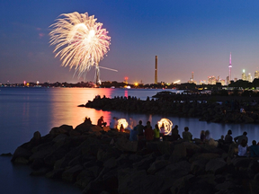 The fireworks at Ashbridge's Bay is always the highlight of Victoria Day celebrations in Toronto. (File photo)