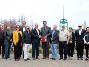 Photo by Jesse Cole Reporter/Examiner
Spruce Grove - St. Albert MLA, Trevor Horne, delivered news of $64,875 in funding for the riding as part of the provincial government’s CARES program. Of that funding, $50,000 will go towards Spruce Grove’s downtown redevelopment and $14,875 will be given to the Alexander First Nation to be used towards improvements to the community’s fire services.