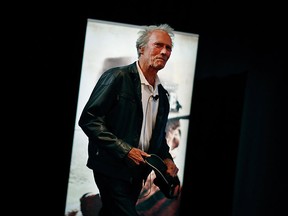 Clint Eastwood arrives for a masterclass at the 70th international film festival, Cannes, southern France, Sunday, May 21, 2017. (AP Photo/Thibault Camus)