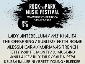 The 14th annual Rock the Park Music Festival showcases an exciting list of artists from very different musical styles and eras