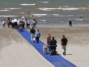 At its Tuesday meeting Central Elgin council discussed putting mats like this one at the Port Stanley beach to increase accessibility. (Contributed photo)