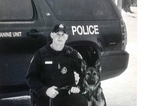 OPP Const. Kris Black and police dog Blitz will be putting on a demonstration at the 29th annual People Pet Walkathon, which takes places at the Sarnia & District Humane Society on Sunday, June 4. 
Handout/Sarnia This Week