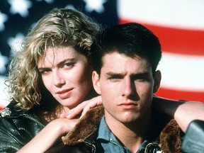 Tom Cruise and Kelly McGillis in Top Gun. (Handout Photo)