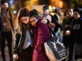 People gather for a candlelit vigil to honour the victims of Monday night's terror attack, in Manchester, England. (GETTY IMAGES)