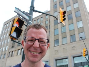 Shawn Adamsson will lead other London heritage enthusiasts for History Jam, a hack-a-thon style initiative he hopes will fill some of holes in the history of Dundas Street. (CHARLIE PINKERTON, The London Free Press)