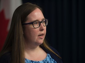 Christina Gray, Minister Responsible for Democratic Renewal,  announced proposed amendments to the Public Interest Disclosure or Whistleblower Protection Act. on May 2,  2017 at the Alberta Legislature.