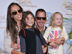Chris Cornell, his wife Vicky and their daughters attend The Disney/Pixar Picnic-In-The-Park World Premiere of 'Tinker Bell and the Great Fairy Rescue' at La Cienega park, Los Angeles, August 28, 2010. (WENN.COM)
