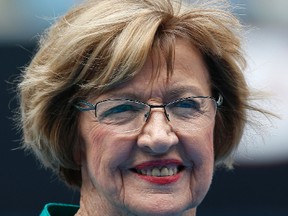 Australian tennis great and now Christian pastor Margaret Court says she will stop using Qantas "where possible" in protest over the Australian airline's promotion of same-sex marriage. (Vincent Thian/AP Photo/Files)
