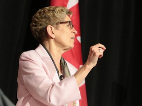 Premier Kathleen Wynne says in a statement that she is concerned a bill to extend Buy American provisions to virtually all state agencies in Texas is going to a final review and could get approval as soon as this weekend. (GINO DONATO/POSTMEDIA NETWORK)