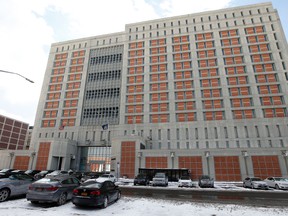 In the Jan 8, 2017 file photo, the Metropolitan Detention Center in the Brooklyn borough of New York is shown. Three male federal prison guards have been arrested on charges they sexually abused female prisoners at the facility. (AP Photo/Kathy Willens, File)