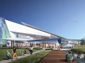 An artist’s rendering of the Telus World of Science Edmonton expansion