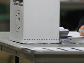 A polling station is pictured in Winnipeg during the federal election in this May 2, 2011 file photo. (Postmedia Network files)