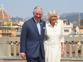 Prince Charles, Prince of Wales and Camilla, Duchess of Cornwall, attend an event in Florence, Italy, on April 3. Their Royal Highnesses will visit Iqaluit, Canadian Forces Base Trenton, Prince Edward County and Ottawa and Gatineau, June 29 to July 1. (Chris Jackson/Getty Images)