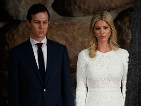 White House senior adviser Jared Kushner, left, and his wife Ivanka Trump are seen in a file photo.  (AP Photo/Evan Vucci)