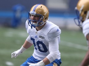 Brendan Thera-Plamondon is hoping his versatility lands him a job with the Winnipeg Blue Bombers. (Winnipeg Sun/Postmedia Network)