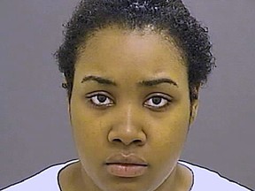An undated photo provided by the Baltimore Police Department shows Leah Walden, a caretaker at a Baltimore day care facility. Walden is charged with murder after police said that Walden, 23, assaulted an 8-month-old girl during nap time Tuesday, May 23, 2017. Walden is charged with first- and second-degree murder, first-and second-degree assault, first- and second-degree child abuse and reckless endangerment. (Baltimore Police Department via AP)