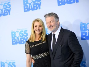 Lisa Kudrow and Alec Baldwin attend 'The Boss Baby' New York Premiere at AMC Loews Lincoln Square 13 theater on March 20, 2017 in New York City. (Photo by Dimitrios Kambouris/Getty Images)