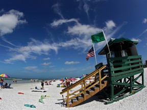 This May 18, 2017 photo shows Siesta Beach on Siesta Key in Sarasota, Fla. Siesta Beach is No. 1 on the list of best beaches for the summer of 2017 compiled by Stephen Leatherman, also known as Dr. Beach, a professor at Florida International University. (AP Photo/Chris O'Meara)