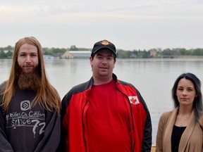Sean McKinnon (centre) and Sheyla Cormier (right) in Kingston on Wednesday May 24 2017, founded LANimals, a non-for-profit gaming community that raises money for other non-for-profits in Kingston. Along with the help of Daniel Kelly (left), the group's first event will donate all profits towards the Canadian Mental Health Association. Joe Cattana for the/Whig-Standard/Postmedia Network