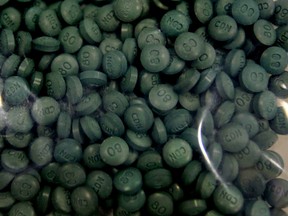 Fentanyl pills in a 2015 file photo.