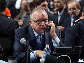 Jim Rutherford attends the 2012 NHL Entry Draft at Consol Energy Center on June 23, 2012 in Pittsburgh. (Bruce Bennett/Getty Images)