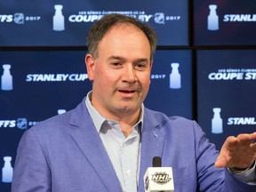 Senators GM Pierre Dorion is going to have a busy off-season. (Wayne Cuddington/Postmedia Network)