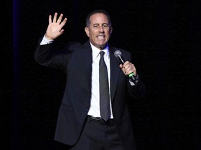 Jerry Seinfeld performs at Madison Square Garden on Tuesday, Nov. 1, 2016, in New York. The last time Seinfeld was at Montreal's Just for Laughs festival was in 1989 and audiences were just getting introduced to his motley crew of TV characters and their droll observations about everyday life in New York. THE CANADIAN PRESS/Invision/AP-Greg Allen