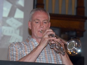 File photo: Wallaceburg Community Band musical director Dave Babbitt performs at a concert earlier this month.