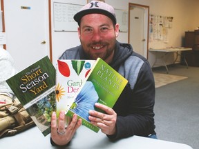 Lyndon Penner, who’s penned several gardening books, stayed around to chat and sign books after giving a presentation at the Vulcan Senior Centre on May 24.