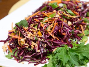 An Asian coleslaw made by Jill Wilcox of Jill's Table in London, Ont. on Monday May 11, 2015.  (File photo)