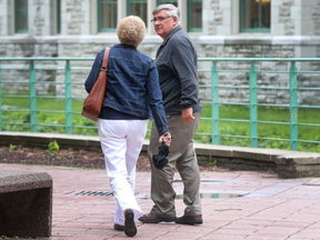 Relatives of Peter Herauf outside the courthouse in Ottawa on Monday May 29, 2017. Killer Peter Herauf pleaded guilty to a lesser charge of manslaughter Monday TONY CALDWELL / POSTMEDIA NETWORK