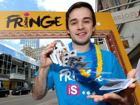 London magician Keith Brown will be performing again in this year's Fringe festival in London. (MIKE HENSEN, The London Free Press)