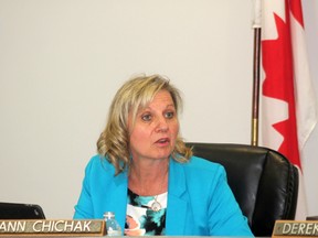 Whitecourt Mayor Maryann Chichak was one of several members of town council to speak positively about the Town’s new 20-year capital plan, revealed at the May 23 council meeting (Jeremy Appel | Whitecourt Star).