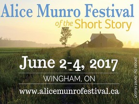 The Alice Munro Festival of the Short Story takes place June 2-4, 2017, with many events planned in Wingham and Blyth areas.