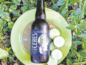 The cucumber beer Ceres is named after the ancient Roman god of farming. It comes from Nickel Brook, the brewery in Burlington known for Naughty Neigbour Pale Ale. (Barbara Taylor/The London Free Press)