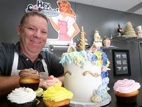 Heath Trollope, co-owner of Hey Cupcake!, is looking forward to serving up sweet treats at the Parkinson disease fundraiser at Budweiser Gardens Monday. (Mike Hensen/The London Free Press)