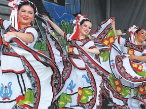 Mariachi music with Mariachi Viva Mexico and Puro Mexico Ballet Group dancers are among the performers Sunday at Covent Garden Market Square for the seventh-annual Fiesta London celebration, featuring Latin American food, music, games and the popular chihuahua parade. (Special to Postmedia News)