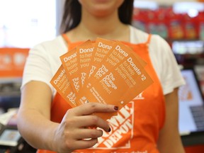 The Home Depot store in Sudbury will launch its Orange Door fundraising campaign in support of Sudbury Action Centre for Youth on June 1. Supplied photo