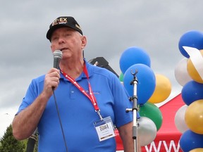 Former Timmins mayor Tom Laughren, who is now the director of corporate responsibility for Tahoe Canada in Timmins, was among the guest speakers at the opening of the Big Event Canadian Mining Expo on Wednesday.