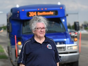 Denise Meyer has driven a community bus for 20 years and is worried the service cuts will leave passengers stranded. Ed Kaiser / Postmedia