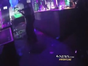 Newly released video from body cams on officers responding to a mass shooting at the Pulse night club in Florida. (Screengrab/ABC News)