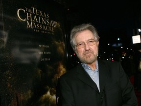 Producer Tobe Hooper arrives at the premiere of New Line's 'Texas Chainsaw Massacre: The Beginning' at Grauman's Chinese Theatre on October 5, 2006 in Los Angeles, California. (Photo by Michael Buckner/Getty Images)
