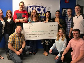 Photo supplied
KICX 91.7 recently provided more than $250,000 for the NEO Kids Foundation at Health Sciences North through its KICX for Kids campaign.