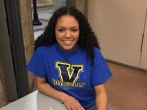 LU soccer recruit Shantae Johnson signed on the dotted line to join the Voyageurs beginning next season recently. Supplied photo