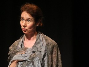 Libby Skala plays about a dozen characters in Irena Sendler: Rescuing the Rescuer, playing at Spriet Family Theatre as part of the Fringe Festival. (Mike Hensen/The London Free Press)