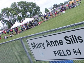 Friday will be a busy day at the OFSAA track and field championships at MAS Park and Bruce Faulds Track with a full slate of events starting at 9 a.m. Above photo overlooks the javelin area. (Paul Svoboda/The Intelligencer)