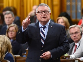 Public Safety and Emergency Preparedness Minister Ralph Goodale responds to a question during Question Period in the House of Commons on Parliament Hill in Ottawa on Monday, May 15, 2017. THE CANADIAN PRESS/Sean Kilpatrick